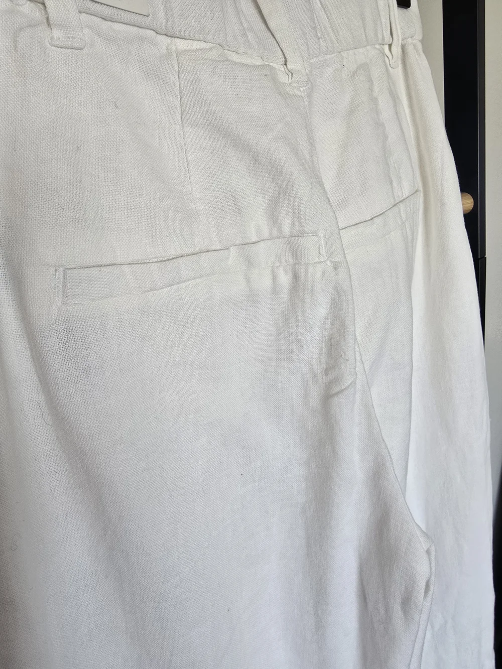 NWT A&F Sloane Tailored Linen Blend Wide Leg Pants Size XXS Short - Picture 8 of 12